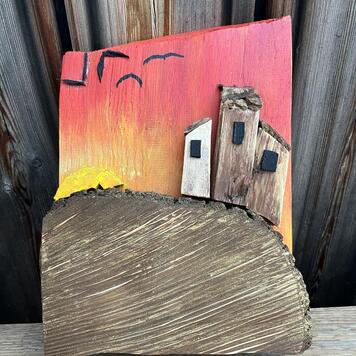 Arbuzowy zachód słońca